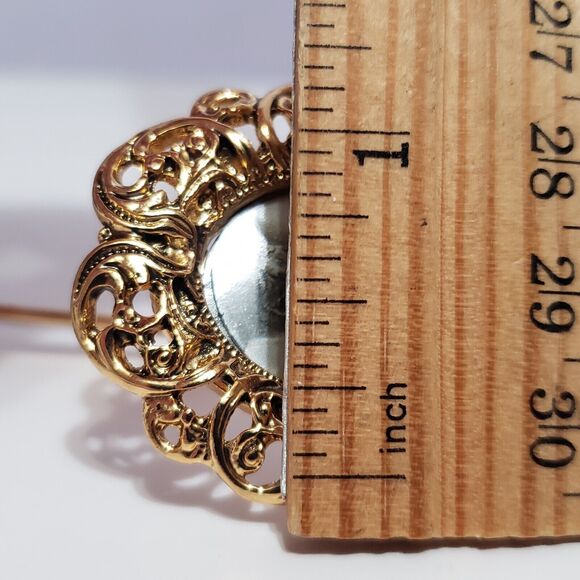 Gold Tone Book Marker / Letter Opener w/ Picture Frame 5" - Picture 7 of 10